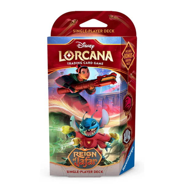 Lorcana Disney TCG Reign of Jafar Starter Deck Ruby Steel