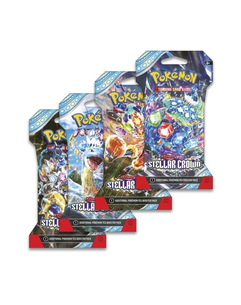 PKM Stellar Crown Booster Con 10 Tarjetas Coleccionables – Edición Limitada En Alemán, Envío Protegido, Regalo Perfecto Para Coleccionistas Cartas Coleccionables Pokémon