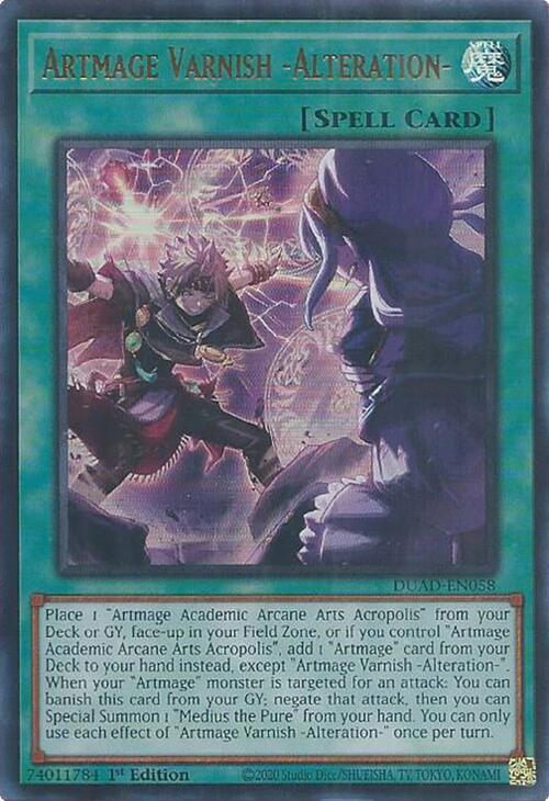 Artmage Varnish -Alteration- (Ultra Rare) Duelist’s Advance Inglés