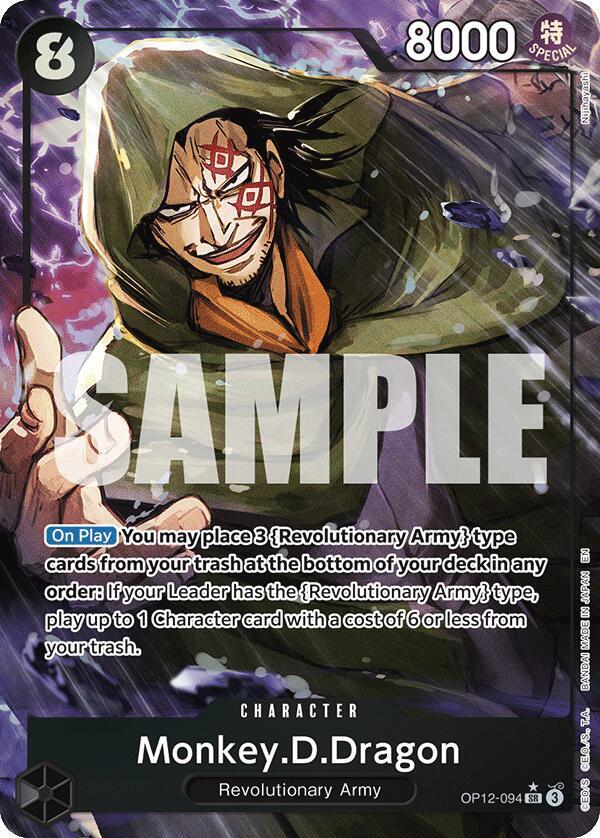 Monkey.D.Dragon Alt Art (SR) OP12 Legacy of the Master Inglés