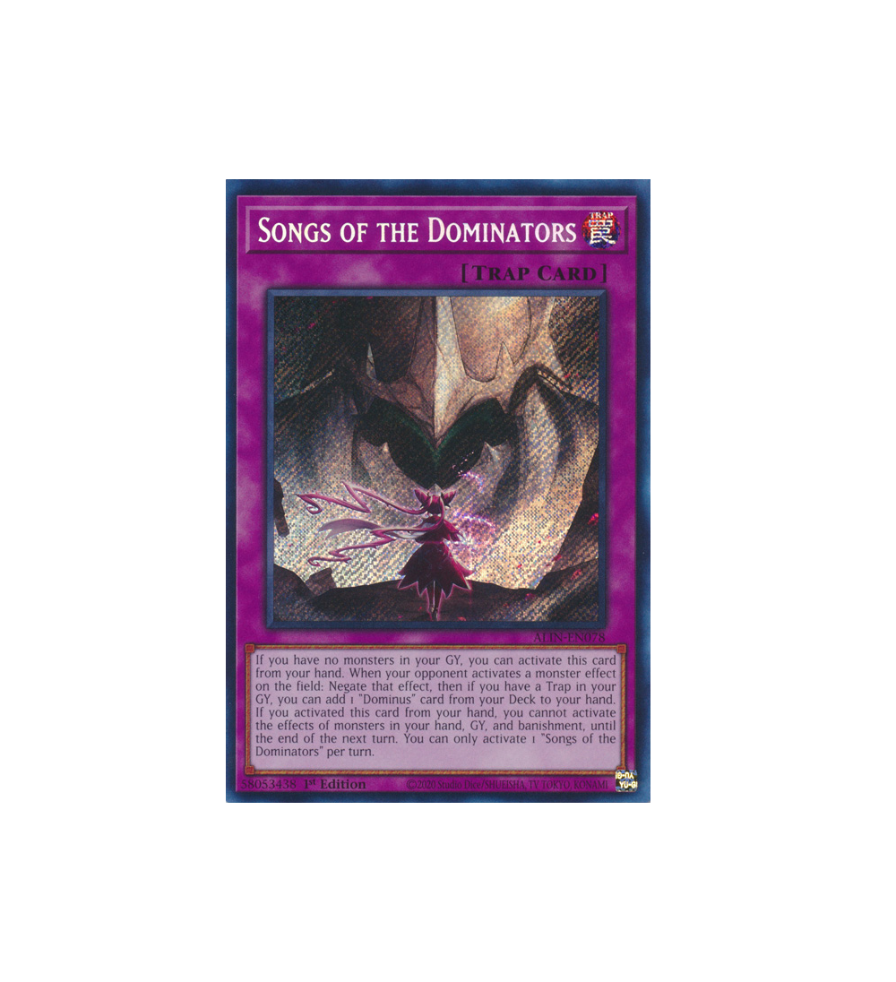 Songs of the Dominators (Secret Rare) Alliance Insight Ingles