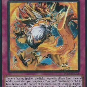 Dracotail Flame (Super Rare) Justice Hunters Inglés/Español