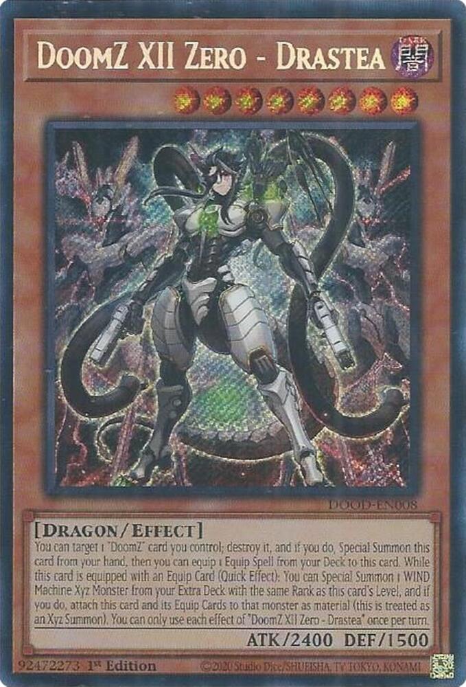 DoomZ XII Zero - Drastea (Secret Rare) Doom of Dimensions Inglés/Español