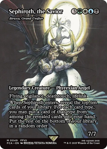 Atraxa, Grand Unifier (Sephiroth, the Savior) (Borderless)