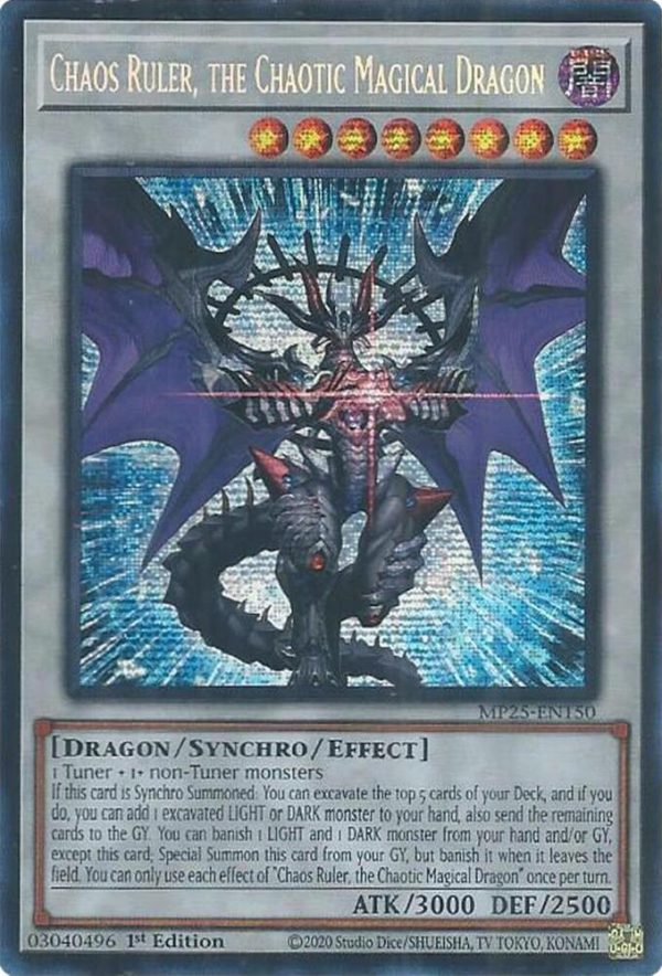 Chaos Ruler, the Chaotic Magical Dragon (Prismatic Secret Rare) Mega ...