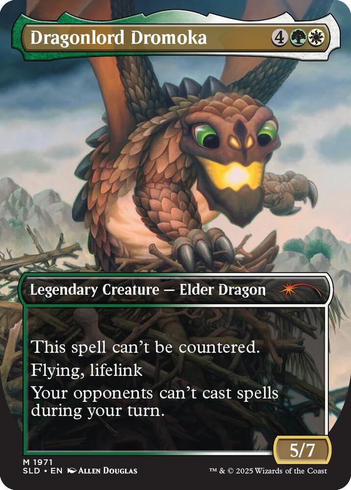Dragonlord Dromoka Borderless Reversible (M) Secret Lair Drop Series Inglés - Imagen 2