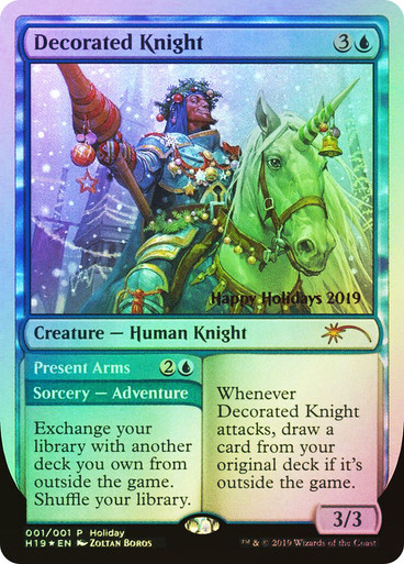 Decorated Knight / Present Arms Foil (P) Promo: Holiday Inglés