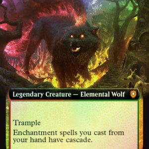 Wildsear, Scouring Maw Extended Art Foil (M) Bloomburrow Commander Inglés