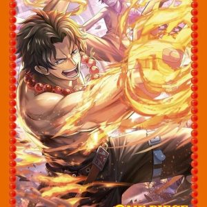 One Piece Card Game Official Sleeves: Portgas.D.Ace (70-Pack) - Bandai Card Sleeves