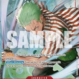 Roronoa Zoro Alt Art (R) OP14/EB04 The Azure Sea's Seven Inglés