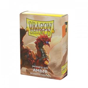 Dragon Shield Japanese Matte Sleeves - Amber (60-Pack) - Dragon Shield Card Sleeves