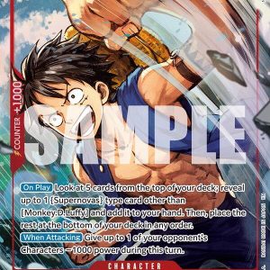 Monkey.D.Luffy - OP14-013 (Alternate Art) - The Azure Sea's Seven (OP14)