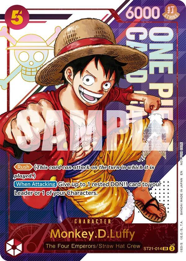 Monkey.D.Luffy 3rd Anniversary Treasure Campaign Pack (SR) OPPR One Piece Promotion Cards Inglés