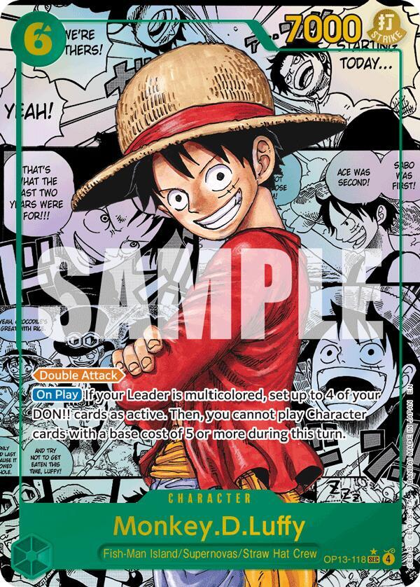 Monkey.D.Luffy (118) (Super Alternate Art) - Carrying On His Will (OP13)