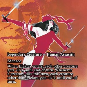 Elektra, Deadly Assassin - Massacre Girl (Borderless) - Marvel Universe Eternal-Legal (MAR)