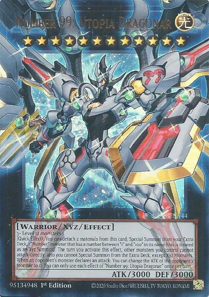 Number 99: Utopia Dragonar - Rarity Collection 5 (RA05)