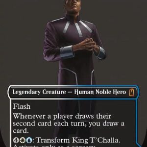 King T'Challa (Borderless) (0373) - Marvel Super Heroes (MSH)