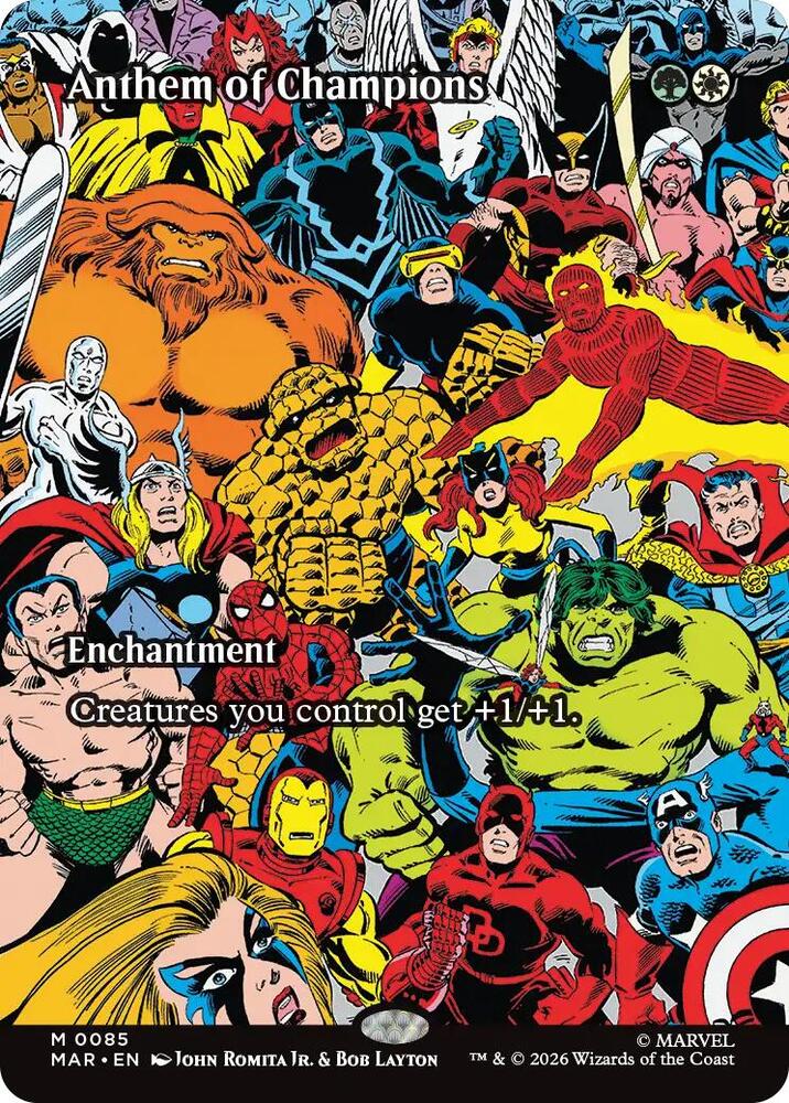 Anthem of Champions (Borderless) - Marvel Universe Eternal-Legal (MAR)