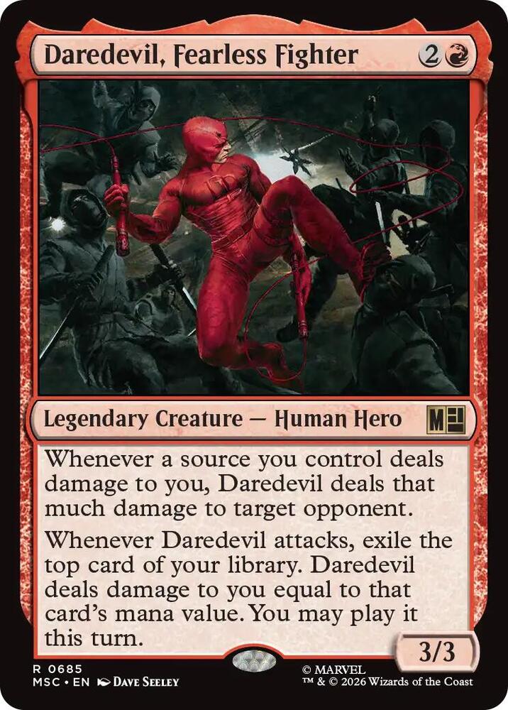 Daredevil, Fearless Fighter - Commander: Marvel Super Heroes (MSC)