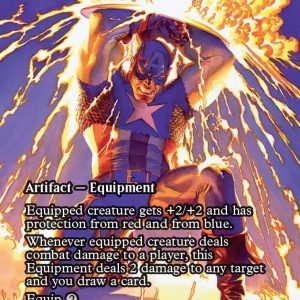 Patriotic Shield - Sword of Fire and Ice (Borderless) - Marvel Universe Eternal-Legal (MAR)