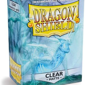 Dragon Shield Matte Clear 100 Deck Protective Sleeves - Standard