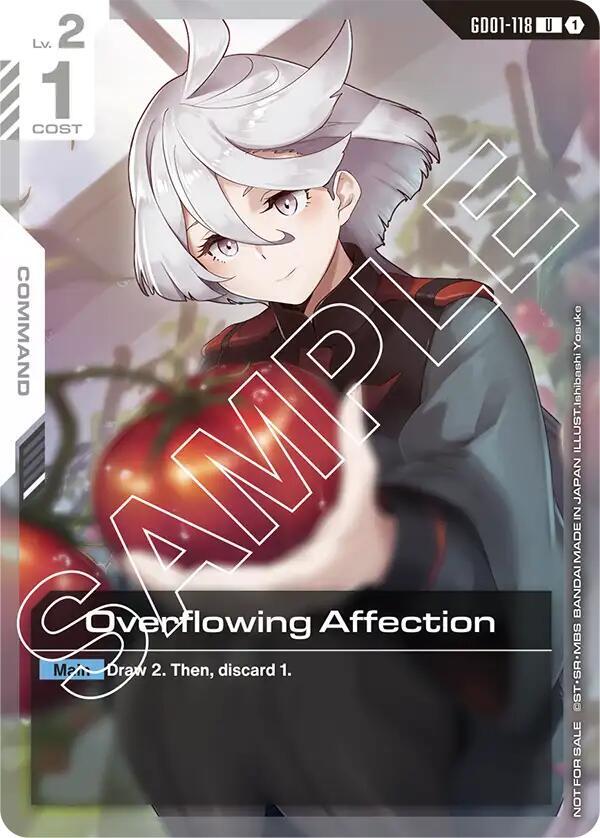 Overflowing Affection (Newtype Challenge 2025 Mission 1) - Gundam Promotional Cards (GCG-PR)