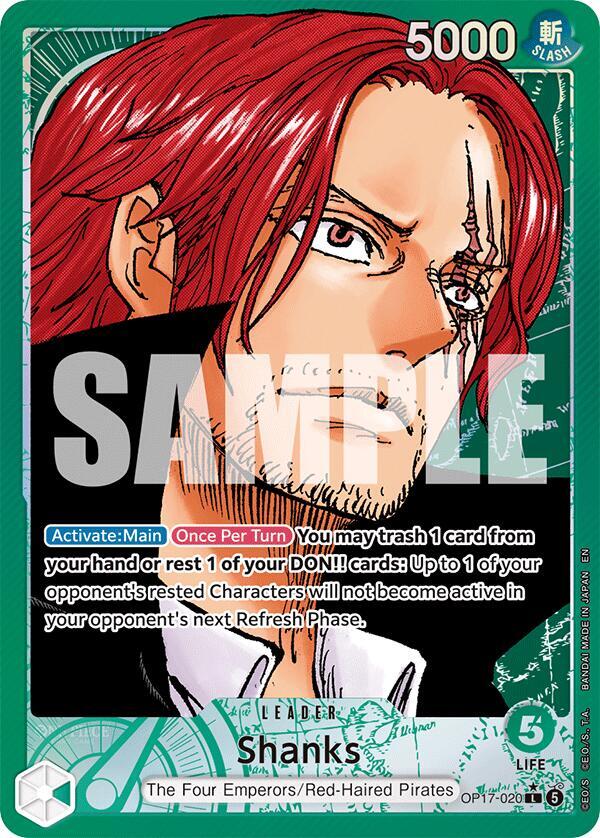Shanks (020) (Alternate Art) - The World's Strongest Warriors (OP17)