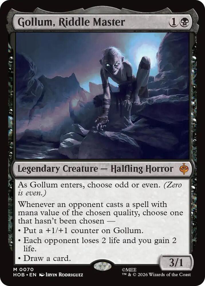 Gollum, Riddle Master - The Hobbit (HOB)
