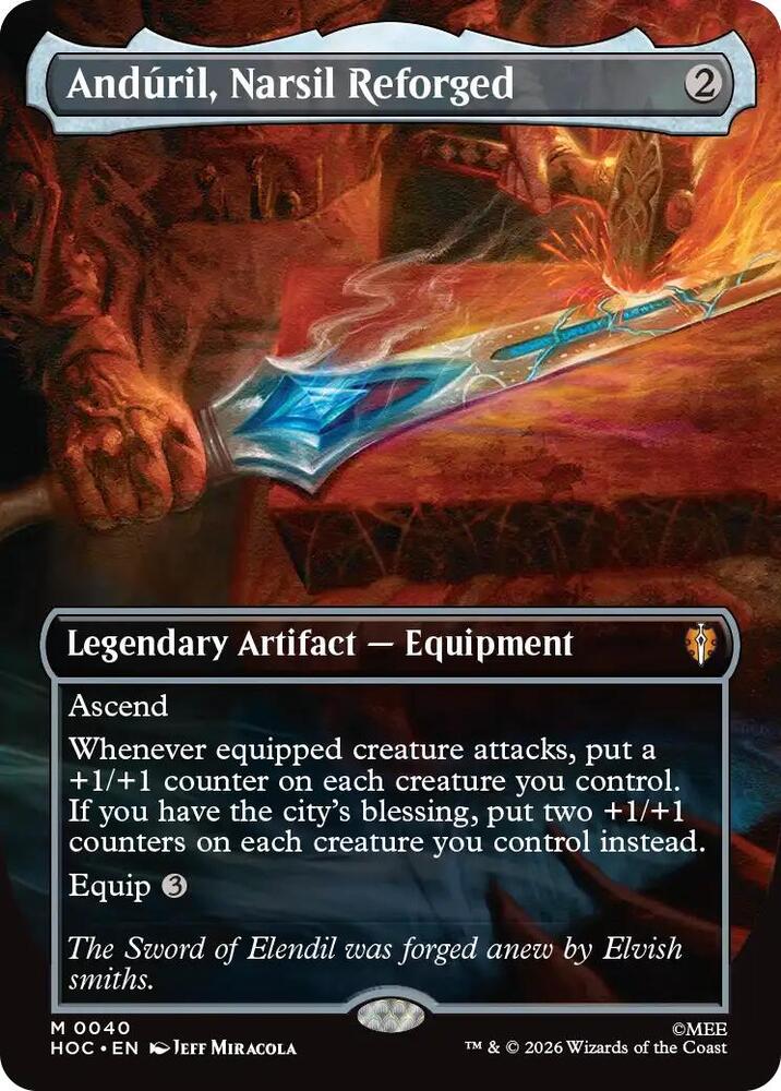 Anduril, Narsil Reforged (Borderless) - The Hobbit: Eternal-Legal (HOC)