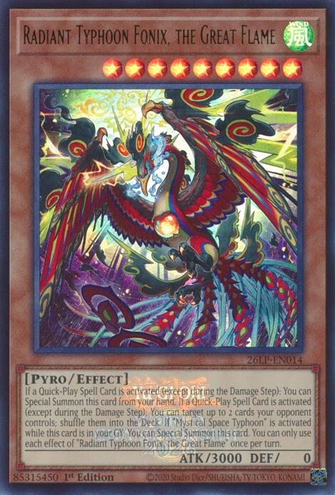 Radiant Typhoon Fonix, the Great Flame (Emblazoned) - Limited Pack World Championship 2026 (26LP)