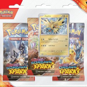 Surging Sparks 3 Pack Blisters SV08: Surging Sparks ESPAÑOL