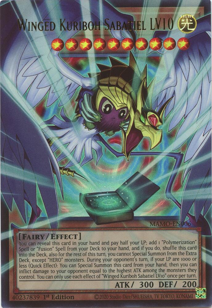 Winged Kuriboh Sabatiel LV10 (Extended Art) - Magnificent Monsters (MAMO)