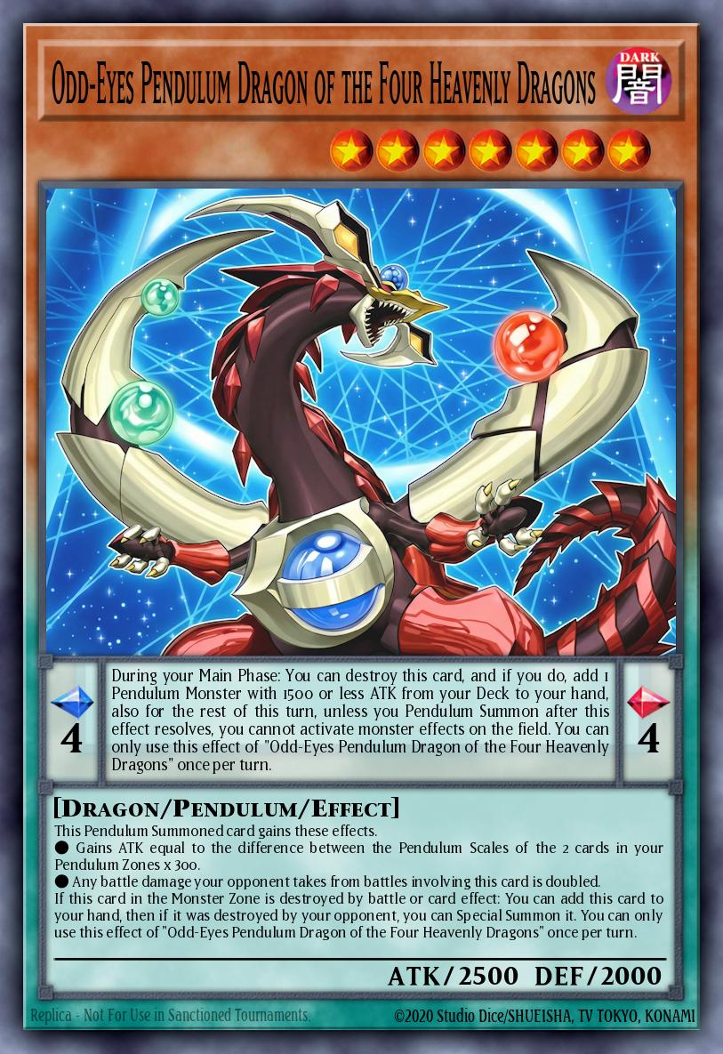 Odd-Eyes Pendulum Dragon of the Four Heavenly Dragons - Magnificent Monsters Ultra